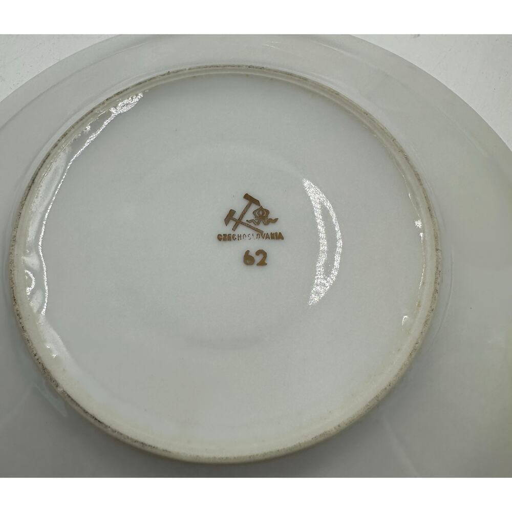 Vintage Czechoslovakian Set of 6 Cups and Saucers circa 1962 - Picture 3 of 4